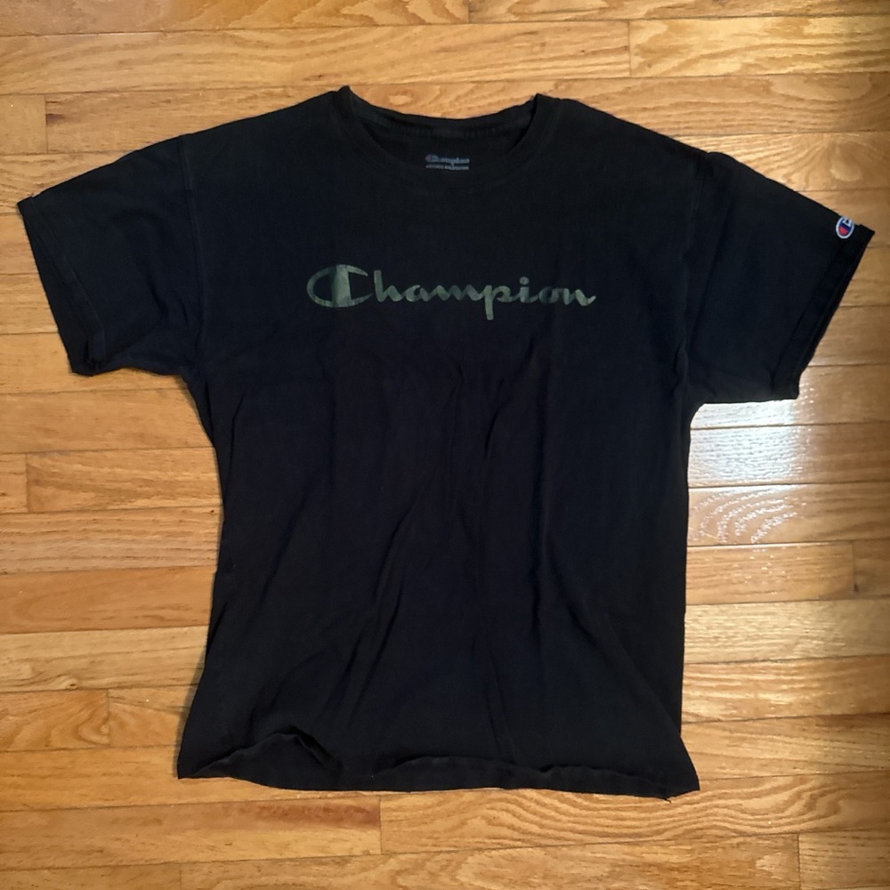 Champion Black Tee for Men